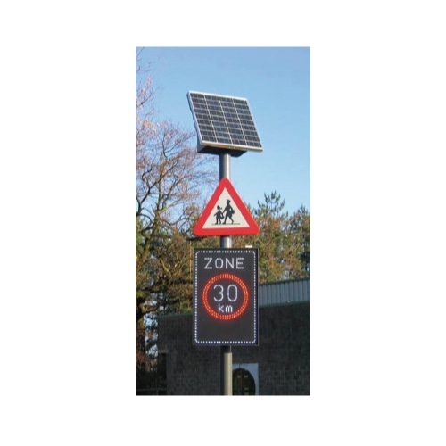 Panneau routier lumineux solaire, panneau de signalisation lumineux solaire